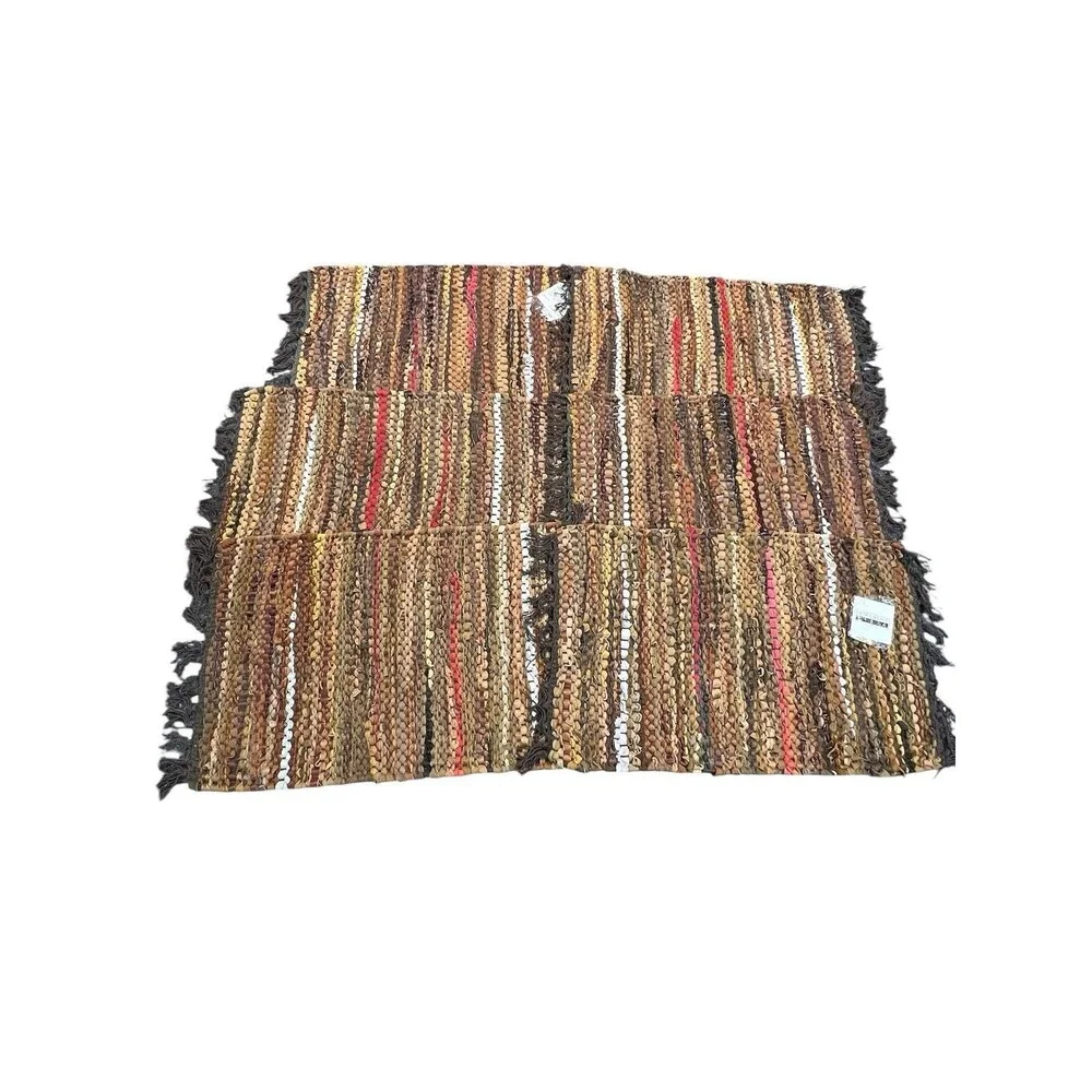 Tuscan Leather Placemats Set of 6 Heat Resistant, Waterproof, Non-Slip Boho NEW